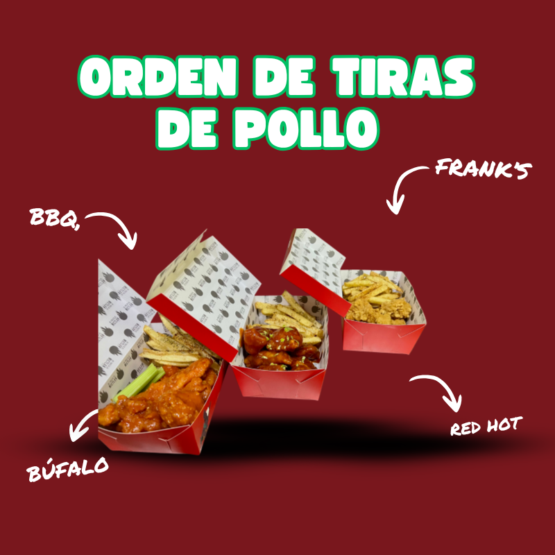 Orden de tiras de pollo (5 pzas)